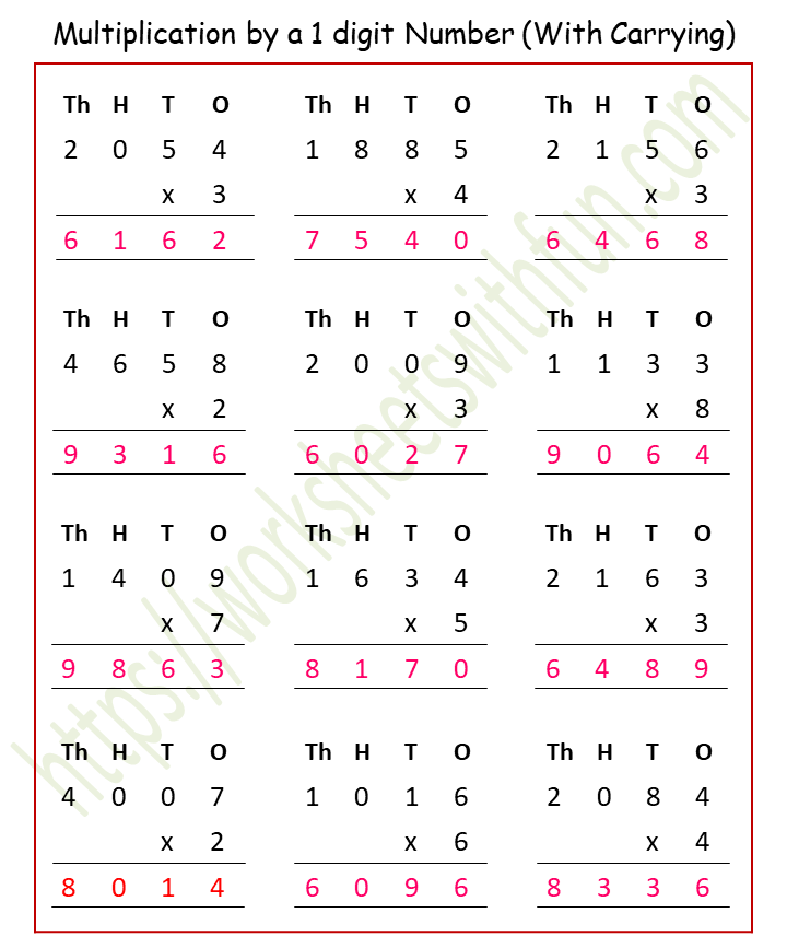 maths-class-4-multiplication-by-a-1-digit-number-with-carrying-worksheet-2-answer